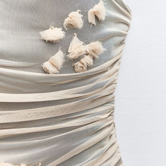 Zara floral tulle dress - Picture 6 of 9